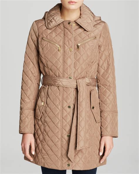 michael kors belted coat|michael kors single breasted coat.